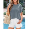 image:imageBTFBM Ruffle Sleeve Summer Tops for Women 2026Sage Green