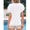 image:imageBTFBM Ruffle Sleeve Summer Tops for Women 2026White