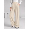 image:imageBTFBM Wide Leg Dress Pants Women Business Casual OutfitsBeige