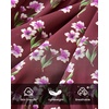 image:imageBTFBM Womens Dresses Fall Chiffon Floral V Neck Long Sleeve Mini DressBurgundy Flower