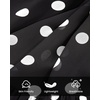 image:imageBTFBM Womens Dresses Fall Chiffon Floral V Neck Long Sleeve Mini DressDot Black White