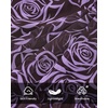 image:imageBTFBM Womens Dresses Fall Chiffon Floral V Neck Long Sleeve Mini DressPurple Rose