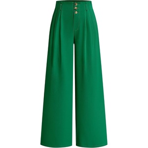 image:imageBTFBM Wide Leg Dress Pants Women Business Casual OutfitsGreen