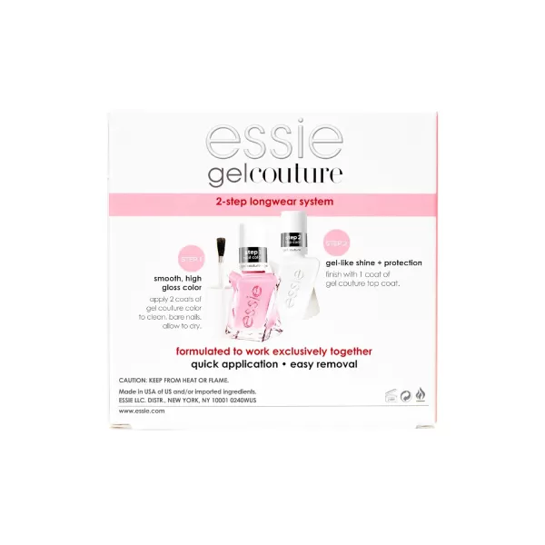 Essie Gel Couture Longwear Nail Polish  Top Coat Kit Scarlet Red Nail Polish Rock The Runway  Top Coat Gifts For Women And Men 046Oz Each08 INSIDE SCOOP KIT