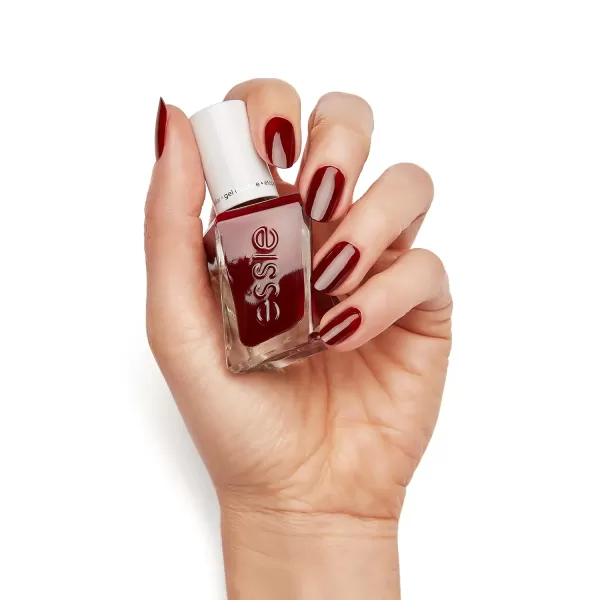 Essie Gel Couture Longwear Nail Polish  Top Coat Kit Scarlet Red Nail Polish Rock The Runway  Top Coat Gifts For Women And Men 046Oz Each360 SPIKED WITH STYLE