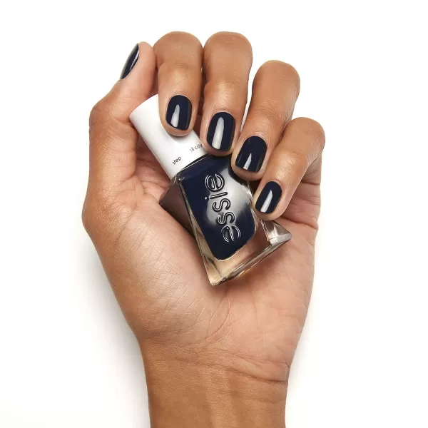 Essie Gel Couture Longwear Nail Polish  Top Coat Kit Scarlet Red Nail Polish Rock The Runway  Top Coat Gifts For Women And Men 046Oz EachCaviar Bar  Deep Navy Blue