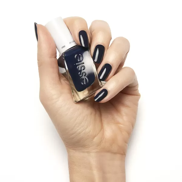 Essie Gel Couture Longwear Nail Polish  Top Coat Kit Scarlet Red Nail Polish Rock The Runway  Top Coat Gifts For Women And Men 046Oz EachCaviar Bar  Deep Navy Blue