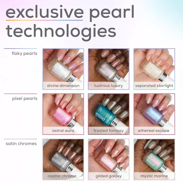 Essie Nail Polish Magenta Chrome Kit Magenta Pink Pencil Me In Shimmer Pink Nail Art Studio Astral Aura Vegan 046 Fl Oz each01 LUSTROUS LUXURY