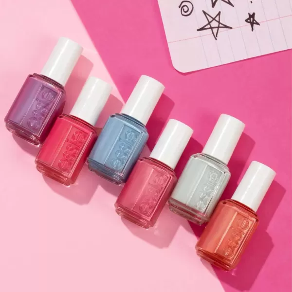essie Gel Couture Nail Polish Kit Hot Pink Nail Polish  Top Coat Mod Squad 046 oz each08 BLUSHIN  CRUSHIN