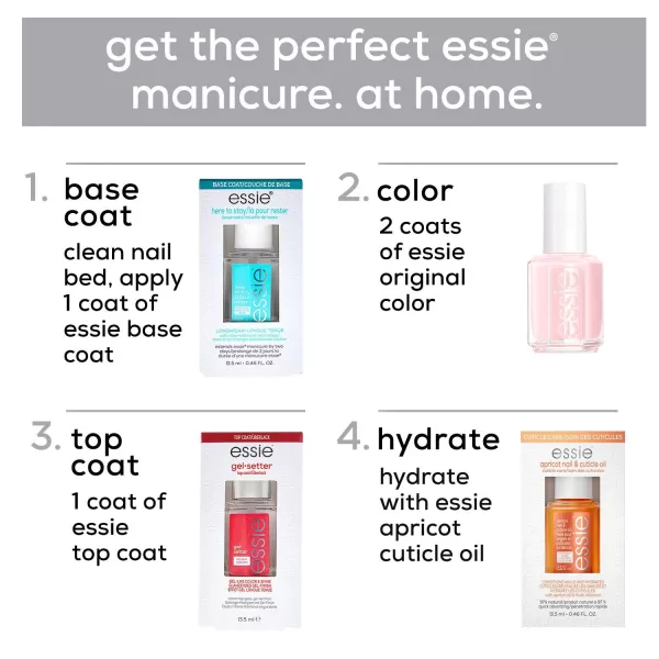 essie Gel Couture Nail Polish Kit Hot Pink Nail Polish  Top Coat Mod Squad 046 oz each29 YOU DO BLUE