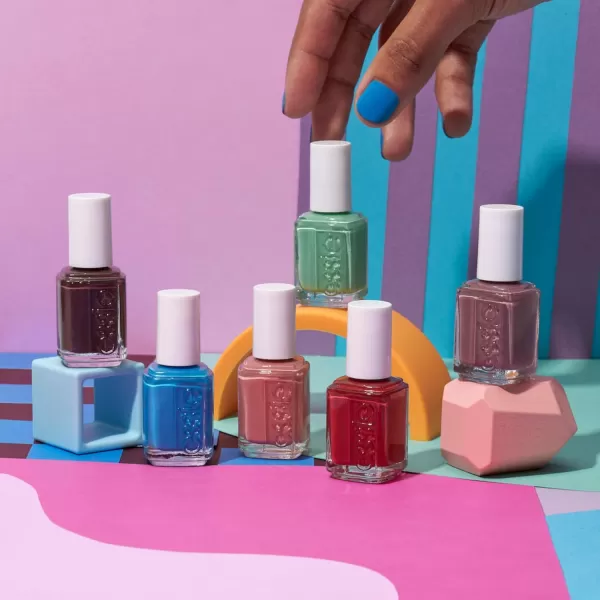 essie Gel Couture Nail Polish Kit Hot Pink Nail Polish  Top Coat Mod Squad 046 oz each30 PERFECTLY PECULIAR