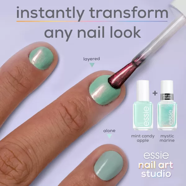 essie Nail Art Studio Special Effects Nail Polish Pearl Vegan Blue Nail Polish Divine Dimension 046 Fl Oz09 MYSTIC MARINE