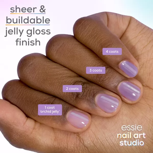 essie Nail Art Studio Special Effects Nail Polish Pearl Vegan Blue Nail Polish Divine Dimension 046 Fl Oz14 ORCHID JELLY