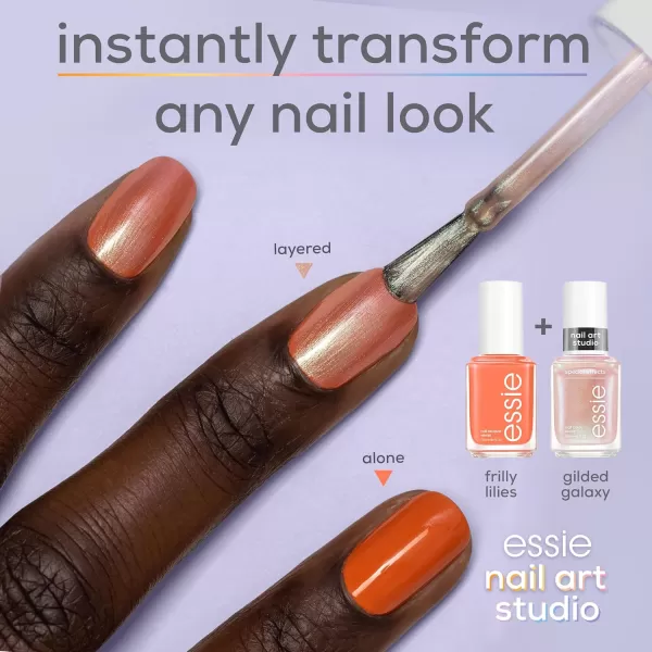 essie Nail Art Studio Special Effects Nail Polish Pearl Vegan Purple Nail Polish Lustrous Luxury 046 Fl Oz04 GILDED GALAXY