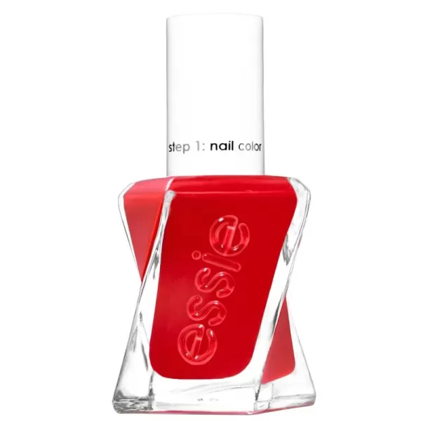 Essie Gel Couture Longwear Nail Polish  Top Coat Kit Scarlet Red Nail Polish Rock The Runway  Top Coat Gifts For Women And Men 046Oz Each04 ROCK THE RUNWAY