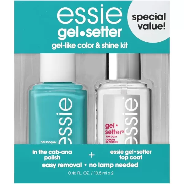 essie Gel Couture Nail Polish Kit Hot Pink Nail Polish  Top Coat Mod Squad 046 oz each40 IN THE CABANA NAIL KIT