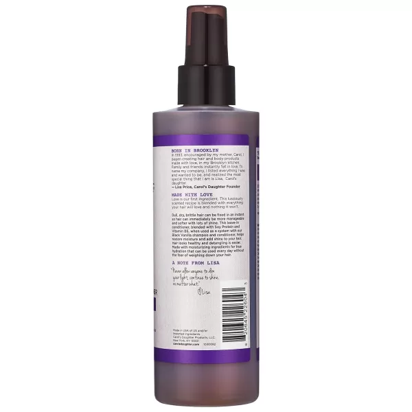 Carols Daughter Purple Bundle Black Vanilla Leave In Conditioner for Curly Wavy or Natural Hair 8 Fl Oz  essie SalonQuality Vegan Nail Polish Bright Purple Play Date 046 fl ozLeave In Conditioner Spray