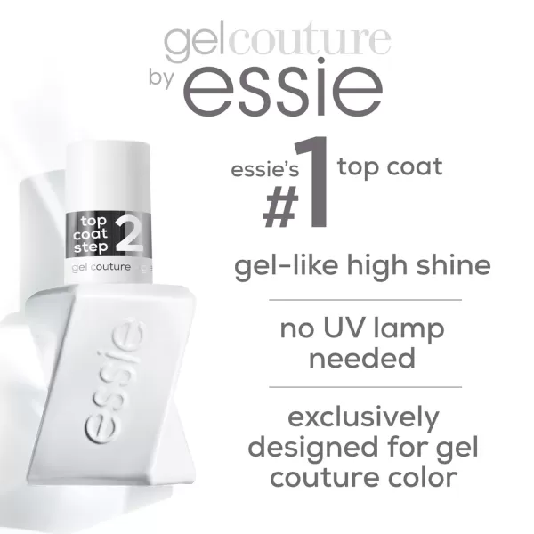 Essie Gel Couture LongLasting Nail Polish 8Free Vegan Clear Matte Top Coat 046 fl oz01 GEL COUTURE TOP COAT