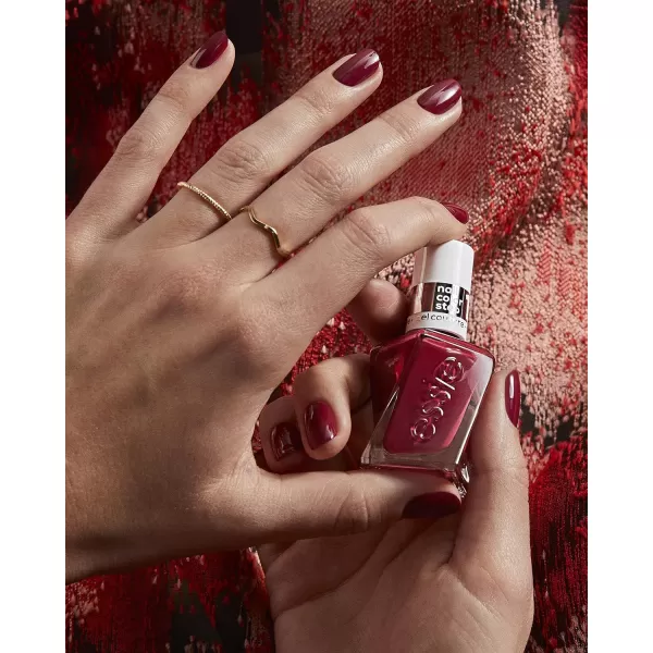 Essie Gel Couture LongLasting Nail Polish 8Free Vegan Clear Matte Top Coat 046 fl oz10 PUT IN THE PATCHWORK