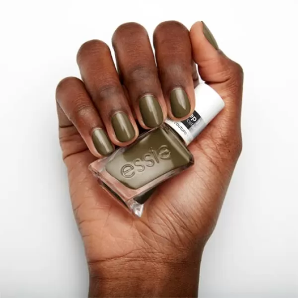 Essie Gel Couture LongLasting Nail Polish 8Free Vegan Clear Matte Top Coat 046 fl oztotally plaid