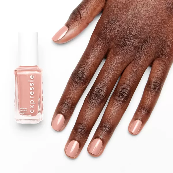 Essie expressie QuickDry Nail Polish 8Free Vegan Soft Pink Beige Crop Top ampamp Roll 033 fl oz