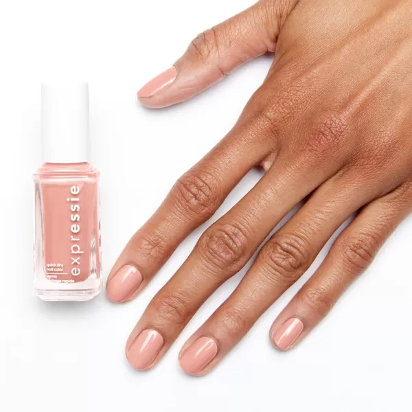 Essie expressie QuickDry Nail Polish 8Free Vegan Soft Pink Beige Crop Top ampamp Roll 033 fl oz