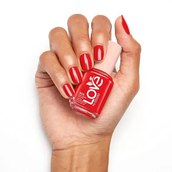 LOVE by essie Nail Polish 80 Plantbased SalonQuality Vegan Red Lust For Life 046 Fl Oz