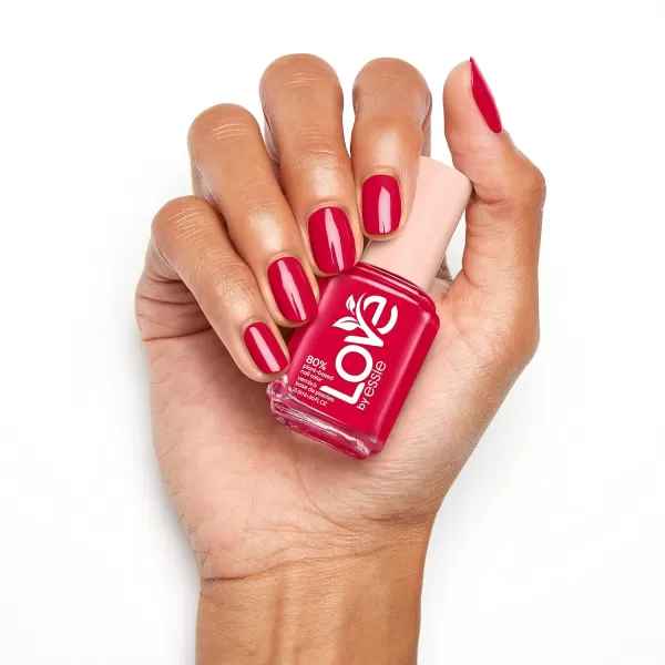 LOVE by essie Nail Polish 80 Plantbased SalonQuality Vegan Ruby Red I Am The Spark 046 Fl Oz