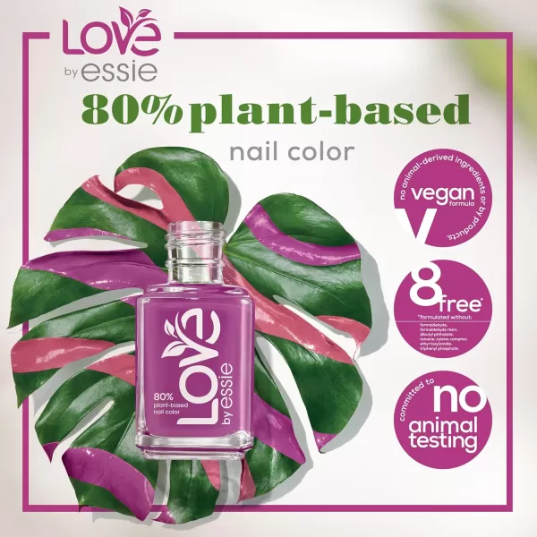 LOVE by essie Nail Polish 80 Plantbased SalonQuality Vegan Ruby Red I Am The Spark 046 Fl Oz