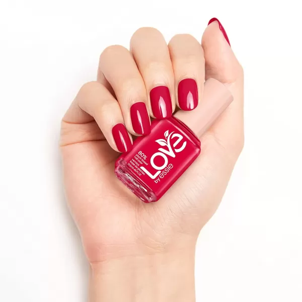 LOVE by essie Nail Polish 80 Plantbased SalonQuality Vegan Ruby Red I Am The Spark 046 Fl Oz