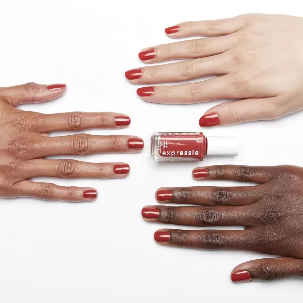 essie Expressie Quick Dry Nail Polish Best Sellers Set Seize The Minute Red Nail Polish Now Or Never Black Nail Polish Gifts For Women And Men 033 Oz Each06 HUSTLE N BUSTLE