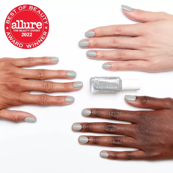 essie Expressie Quick Dry Nail Polish Best Sellers Set Seize The Minute Red Nail Polish Now Or Never Black Nail Polish Gifts For Women And Men 033 Oz Each335 in the modem gray nail polish with blue undertones
