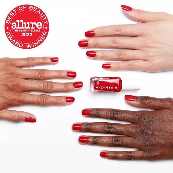 essie Expressie Quick Dry Nail Polish Best Sellers Set Seize The Minute Red Nail Polish Now Or Never Black Nail Polish Gifts For Women And Men 033 Oz Each22 EXPRESSIE BEST SELLERS BUNDLE SEIZE THE MINUTE  NOW OR NEVER