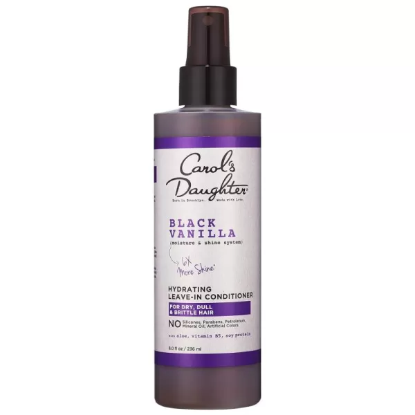 Carols Daughter Purple Bundle Black Vanilla Leave In Conditioner for Curly Wavy or Natural Hair 8 Fl Oz  essie SalonQuality Vegan Nail Polish Bright Purple Play Date 046 fl ozLeave In Conditioner Spray