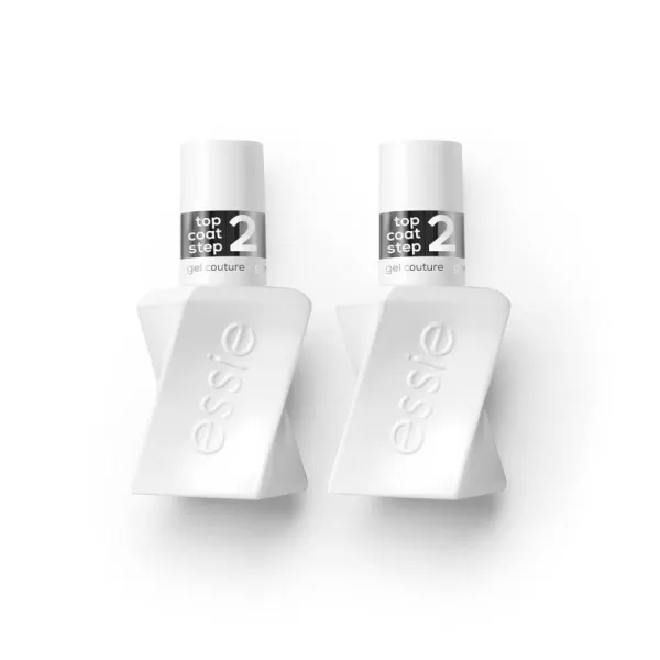 Essie Gel Couture LongLasting Nail Polish 8Free Vegan Clear Matte Top Coat 046 fl oz02 GEL COUTURE 2PC GC TOP COAT DUO KIT