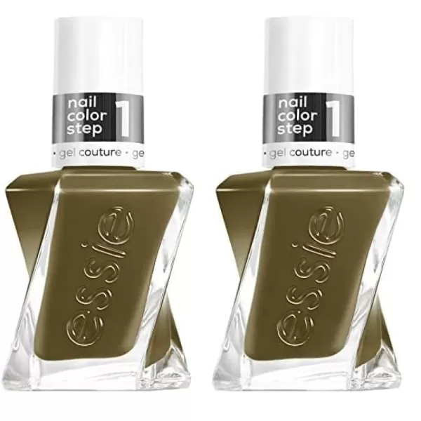 Essie Gel Couture LongLasting Nail Polish 8Free Vegan Clear Matte Top Coat 046 fl oztotally plaid