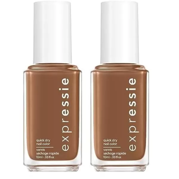 essie Expressie Quick Dry Nail Polish Best Sellers Set Seize The Minute Red Nail Polish Now Or Never Black Nail Polish Gifts For Women And Men 033 Oz EachBrown