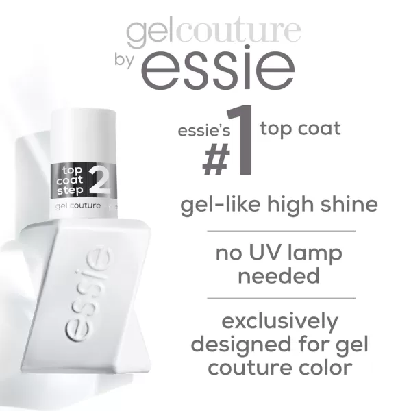 Essie Gel Couture Longwear Top Coat Kit Clear Shiny Top Coat  Soft Matte Top Coat 046 fl oz eachClear