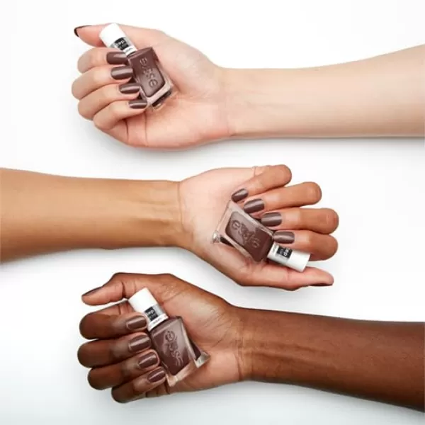 Essie Gel Couture Longwear Top Coat Kit Clear Shiny Top Coat  Soft Matte Top Coat 046 fl oz eachRaisin Brown