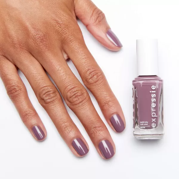 Essie expressie QuickDry Nail Polish 8Free Vegan Slate Blue Air Dry 033 fl oz220 get a mauve on purplemauve