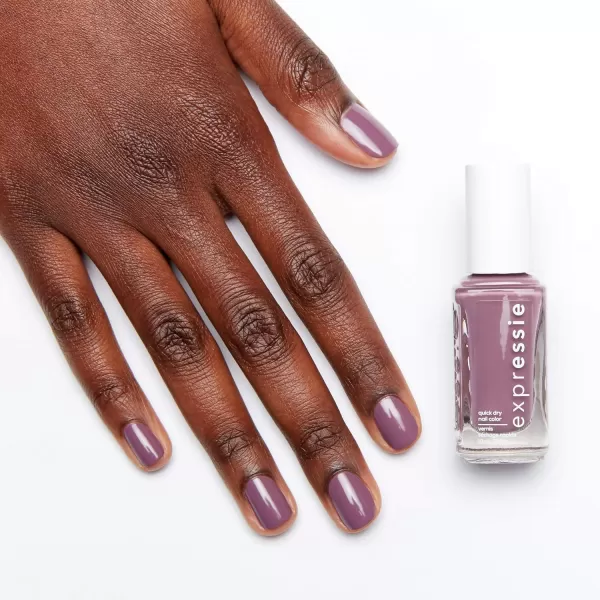 Essie expressie QuickDry Nail Polish 8Free Vegan Slate Blue Air Dry 033 fl oz220 get a mauve on purplemauve