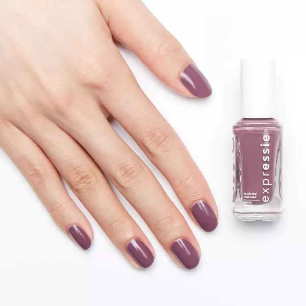 Essie expressie QuickDry Nail Polish 8Free Vegan Slate Blue Air Dry 033 fl oz220 get a mauve on purplemauve