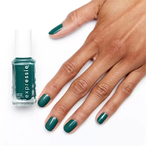 Essie expressie QuickDry Nail Polish 8Free Vegan Slate Blue Air Dry 033 fl oz339 streetwear n tear green with blue undertones