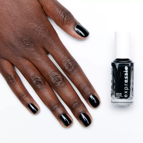 Essie expressie QuickDry Nail Polish 8Free Vegan Slate Blue Air Dry 033 fl oz380 now or never black
