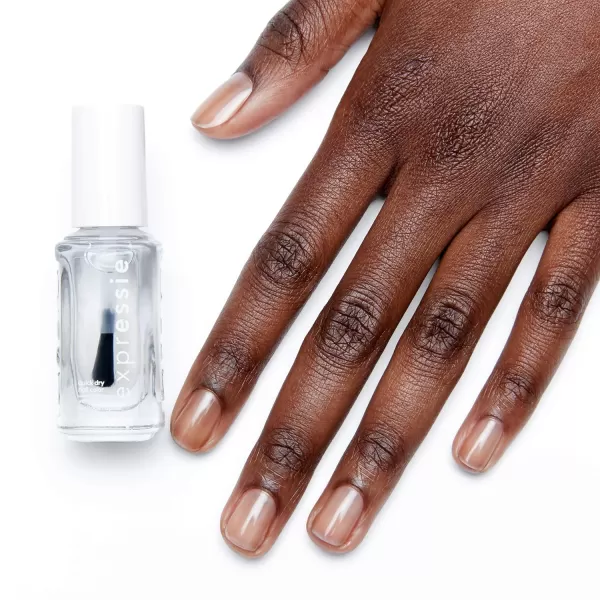 Essie expressie QuickDry Nail Polish 8Free Vegan Slate Blue Air Dry 033 fl oz390 always transparent clear nail polish