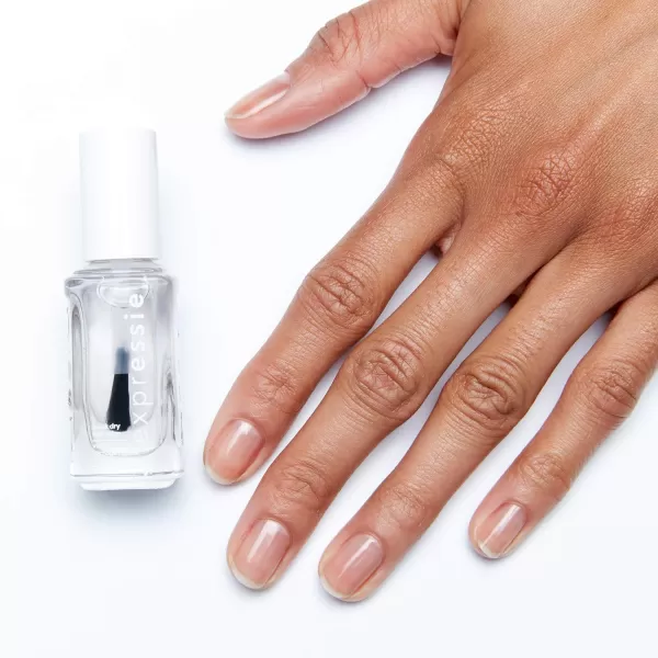 Essie expressie QuickDry Nail Polish 8Free Vegan Slate Blue Air Dry 033 fl oz390 always transparent clear nail polish