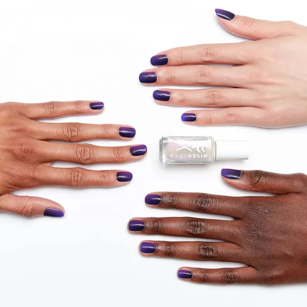 Essie expressie QuickDry Nail Polish 8Free Vegan Slate Blue Air Dry 033 fl oz41 ICED OUT TOP COAT
