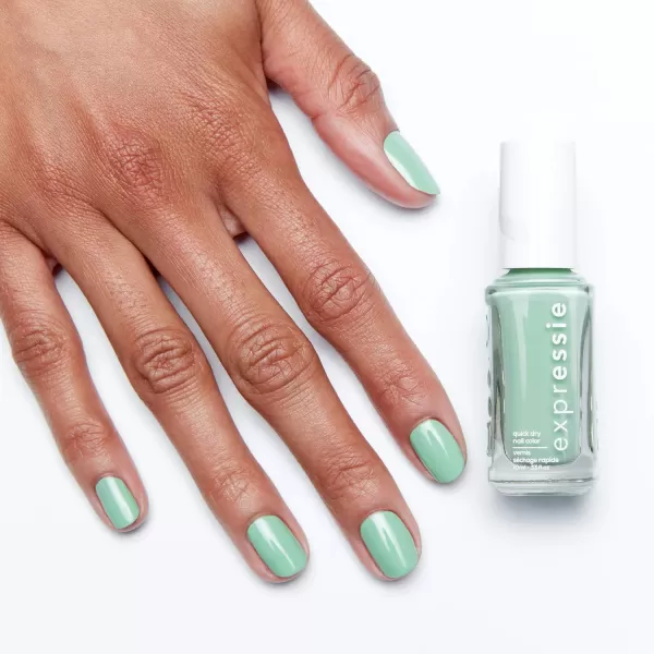 Essie expressie QuickDry Nail Polish 8Free Vegan Slate Blue Air Dry 033 fl ozApricot Green