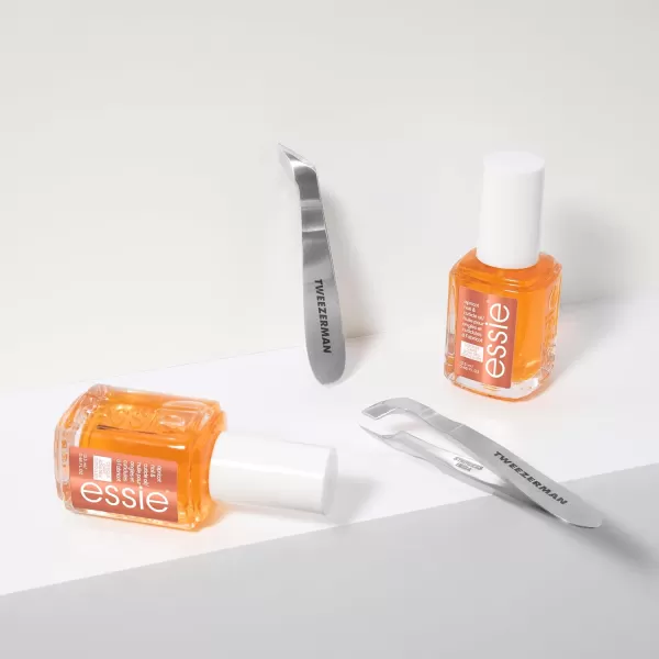 Tweezerman x Essie The Cuticle Expert Bundle  Essies Apricot Cuticle Oil And Tweezermans Mini Cuticle Nipper