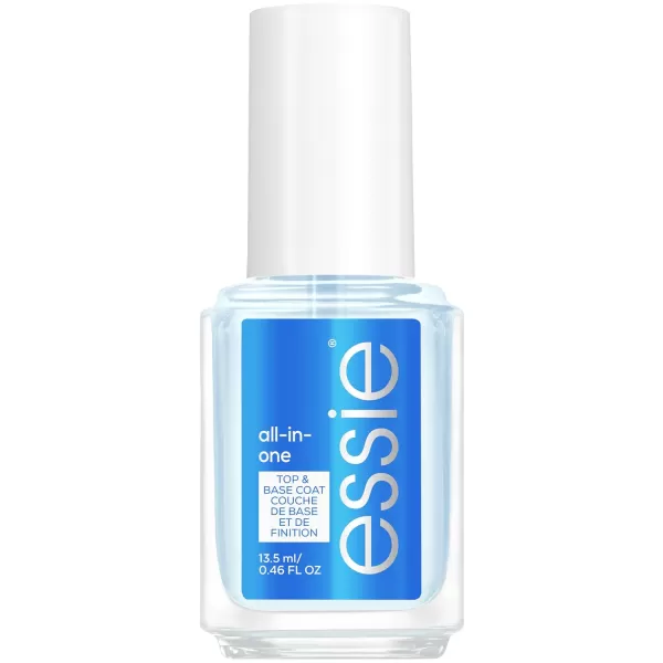 essie Apricot Nail and Cuticle Oil Set Vegan Softened and Nourished cuticles For Home and Travel 046 fl oz eachALL IN ONE BASE COAT  TOP COAT
